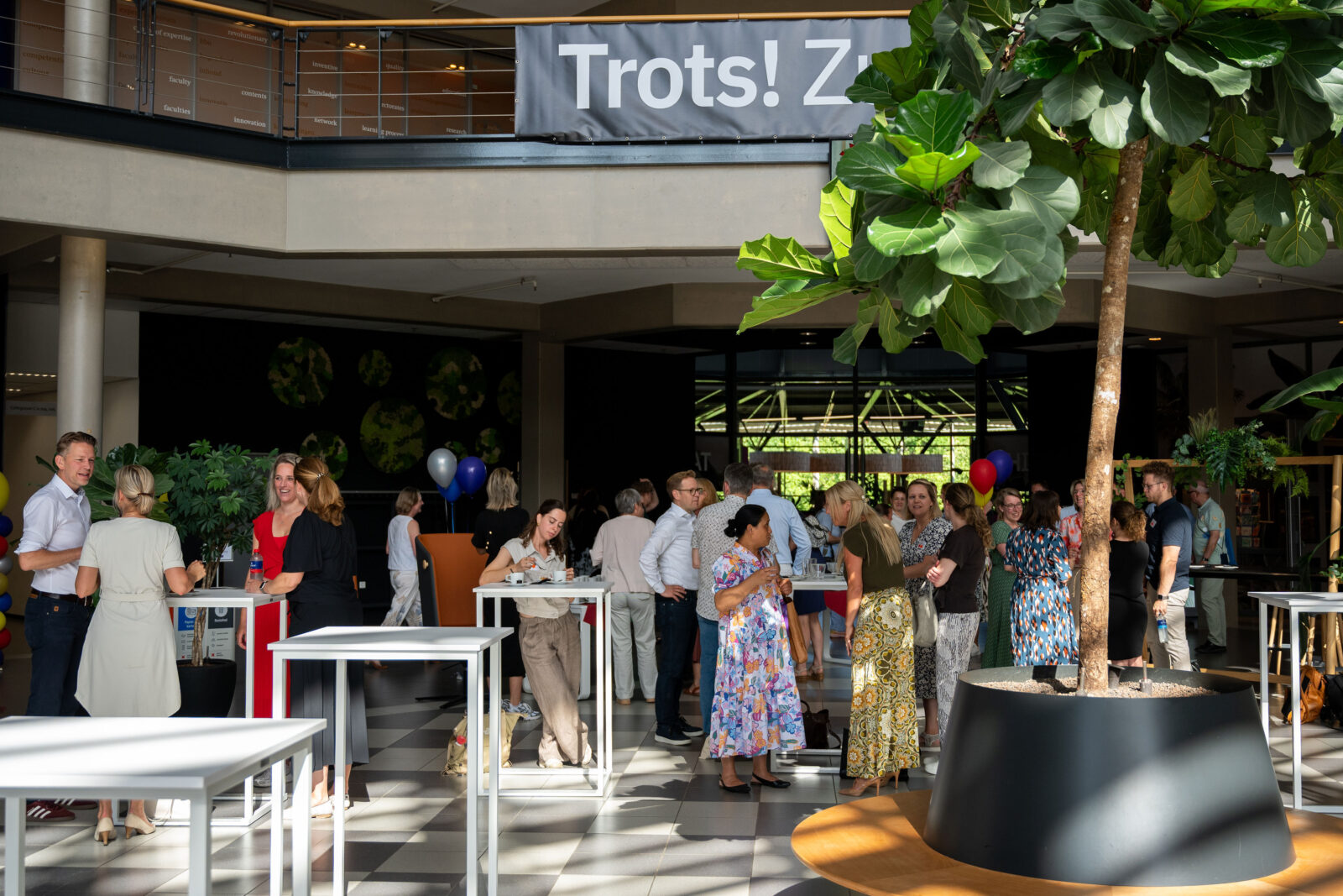 Ontvangst bij symposium 10 jaar Academische Werkplaats Revalidatie